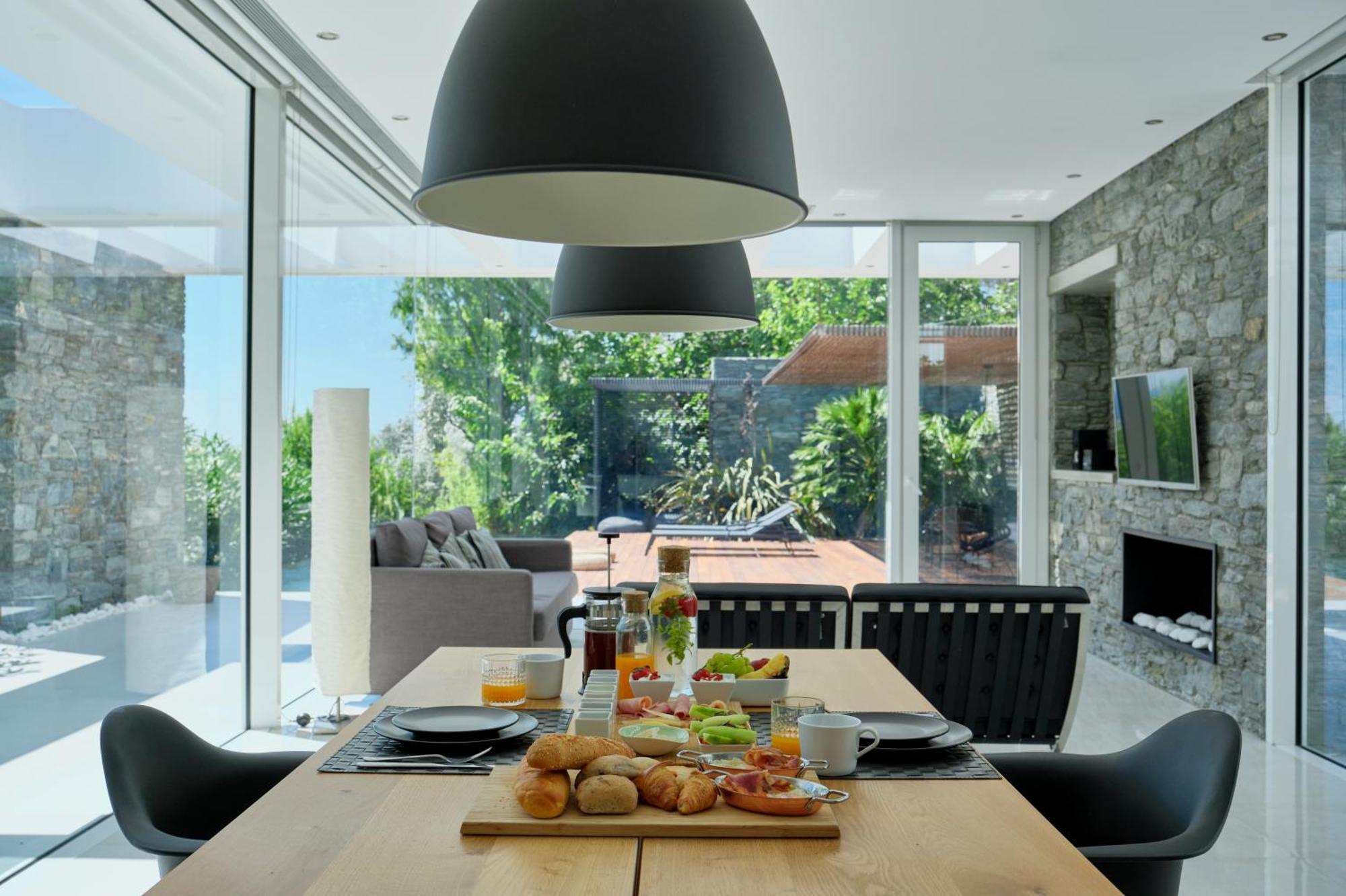 A - Luxury Villas Plomari Bagian luar foto