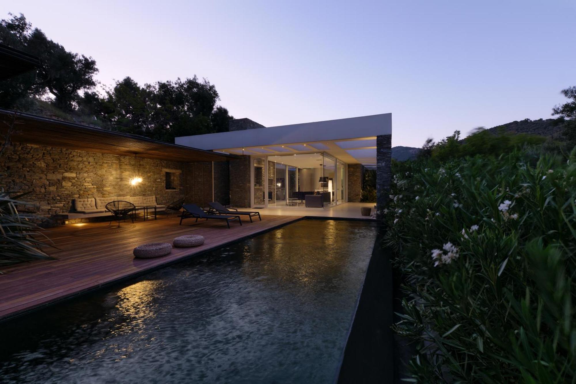 A - Luxury Villas Plomari Bagian luar foto