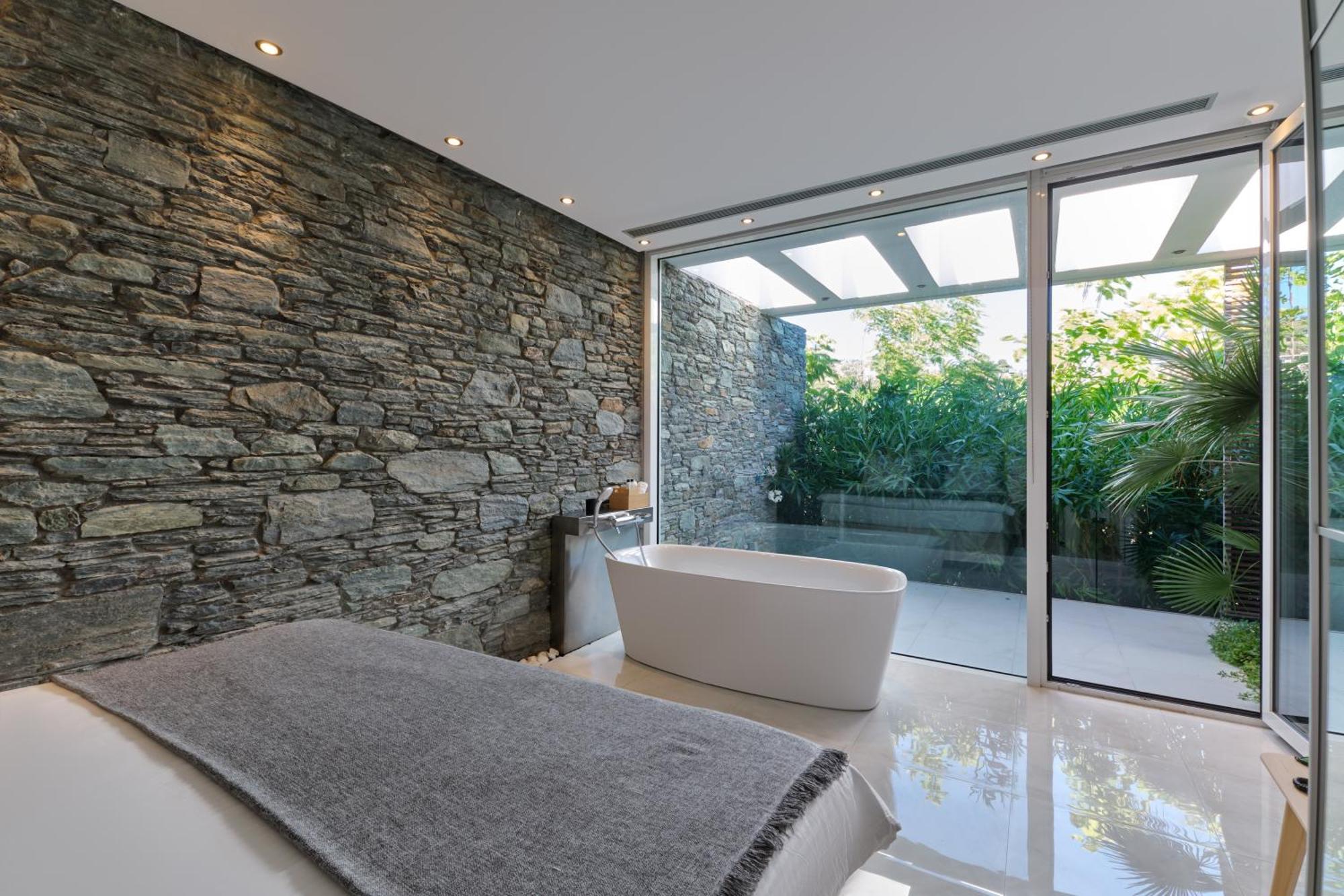 A - Luxury Villas Plomari Bagian luar foto
