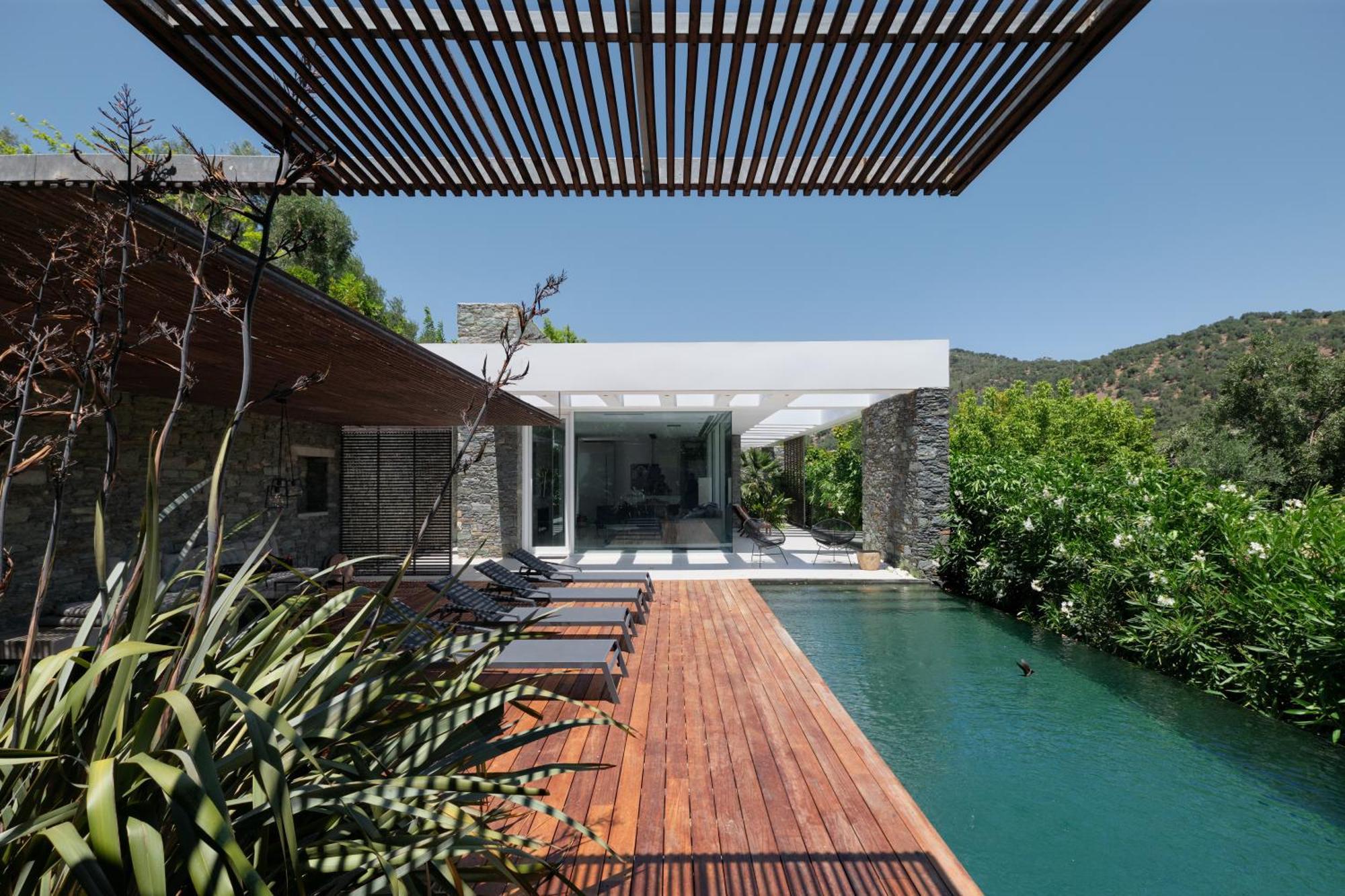 A - Luxury Villas Plomari Bagian luar foto