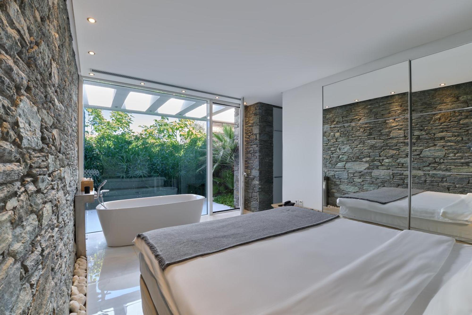 A - Luxury Villas Plomari Bagian luar foto